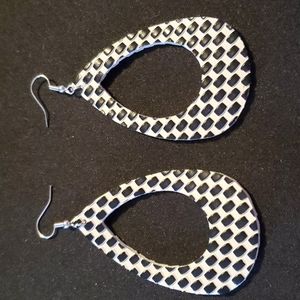 Faux Leather Earrings